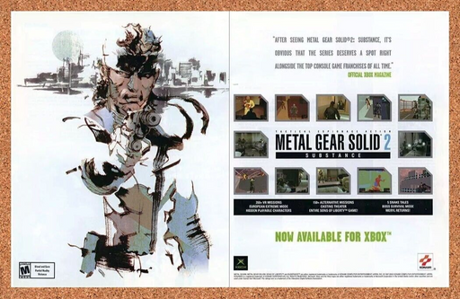 2003 Metal Gear Solid 2 Xbox Substance Original Ad v1 - for just $21.49! 