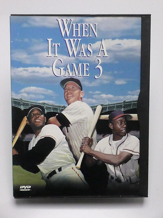 When It Was A Game 3 (DVD, 2000) - J0319 - for just $4.99! 
