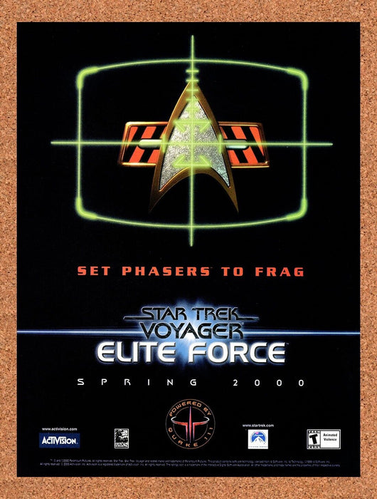 2001 Star Trek Voyager Elite Force PC Original Ad v1 - for just $17.99! 