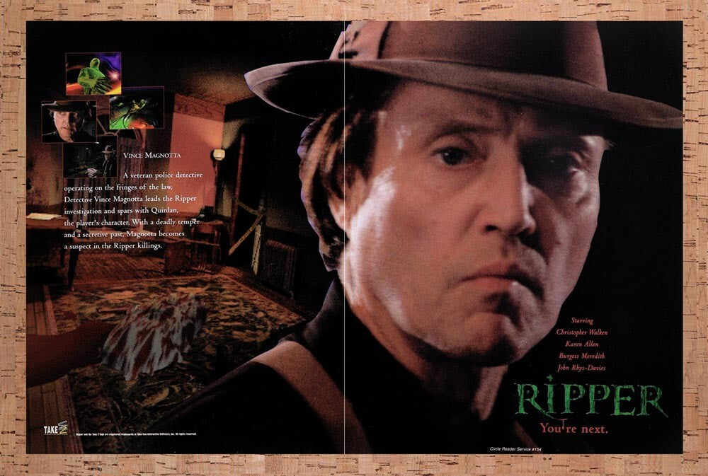 1995 Ripper Interactive PC Game Original Ad v1 - for just $21.49! 