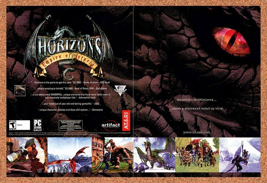 2004 Horizons Empire Of Istaria PC Original Ad v4 - for just $23.99! 