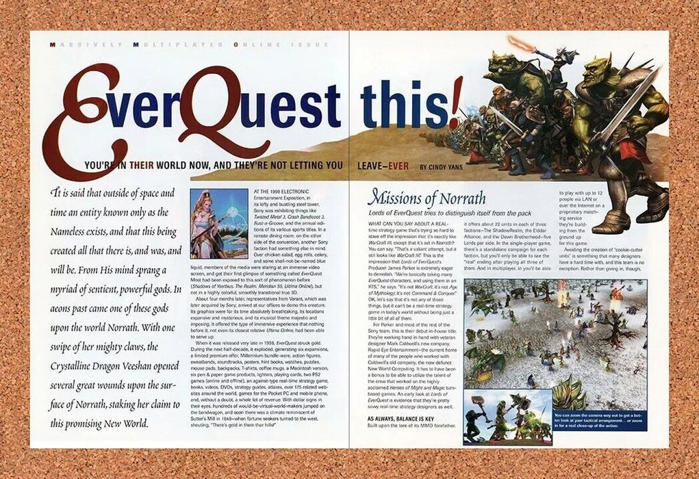2005 Lords Of EverQuest PC Original Ad - for just $22.49! 