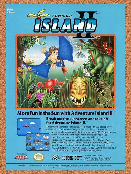 1993 Adventure Island II NES Original Ad - for just $17.99! 