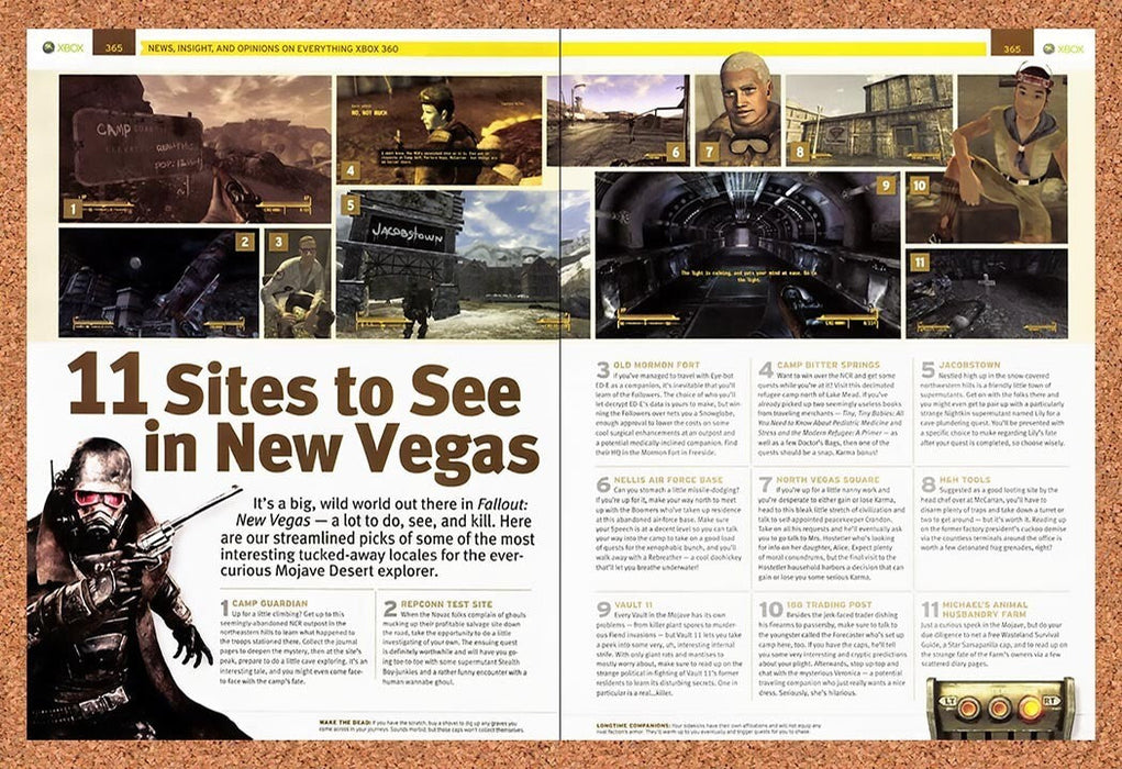 2010 Fallout New Vegas 11 Sites To See In New Vegas Original Ad v3 - for just $21.49! 