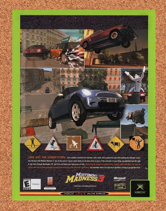 2004 Midtown Madness 3 Xbox Original Ad - for just $17.99! 