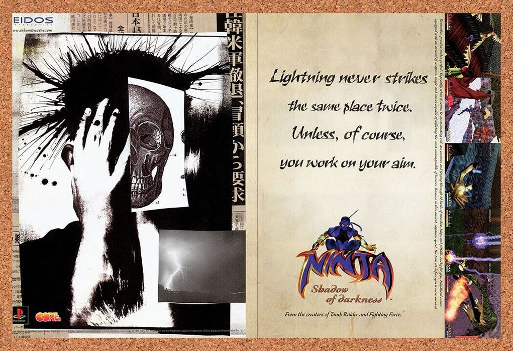 1998 Ninja Shadow Of Darkness PS1 Original Ad v3 - for just $18.27! 