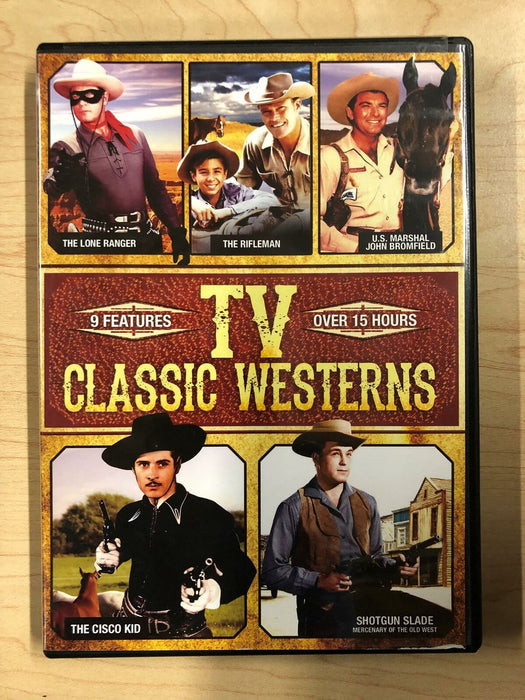 TV Classic Westerns - Lone Ranger, Cisco Kid, Bat M... (DVD, 9 features) - K9 - for just $1.99! 