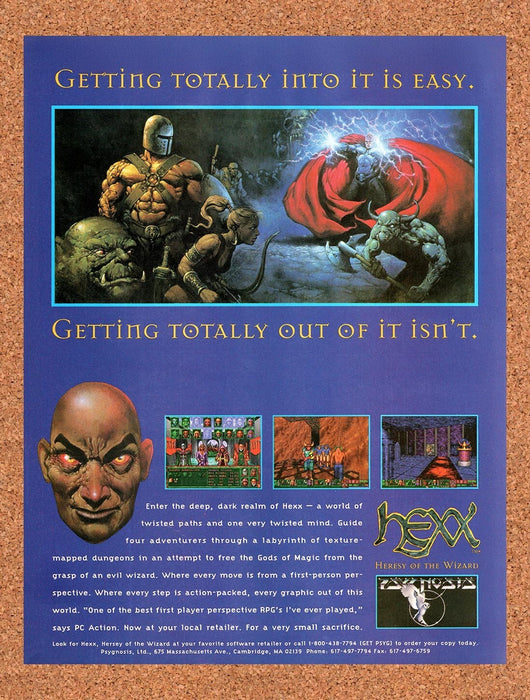 1994 Hexx Heresy Of The Wizard MS-DOS Original Ad v1 - for just $17.99! 