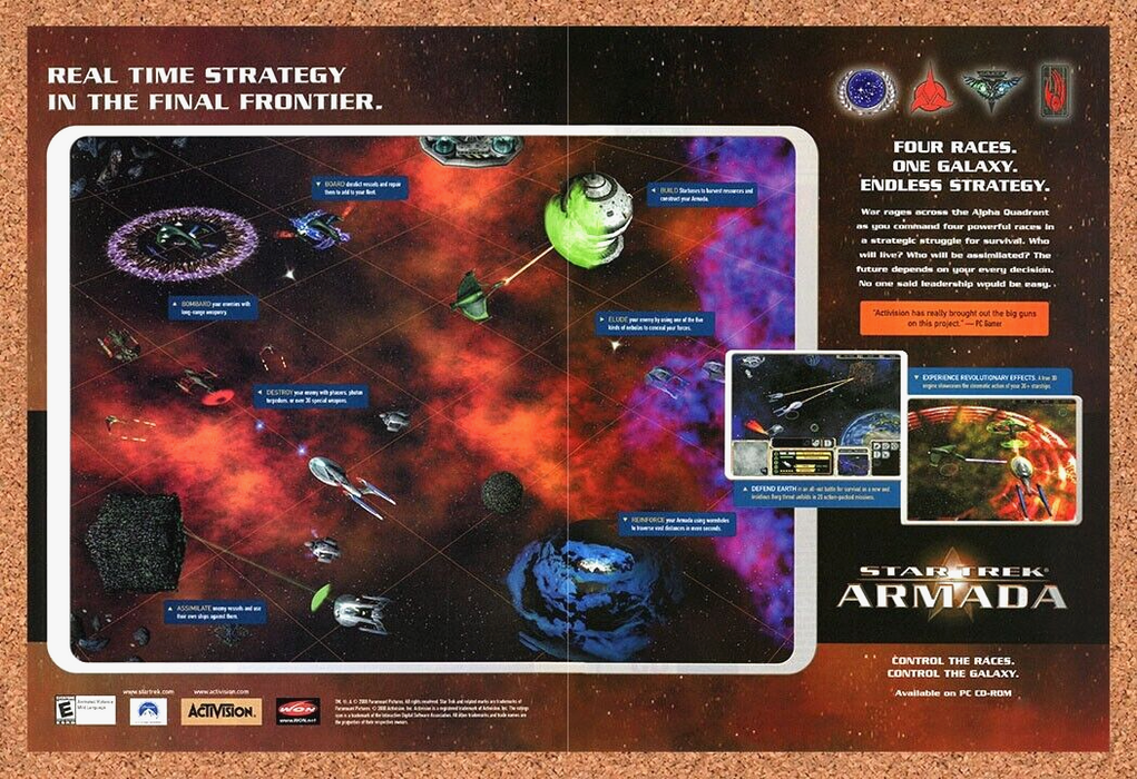 2002 Star Trek Armada PC Original Ad v1 - for just $21.49! 