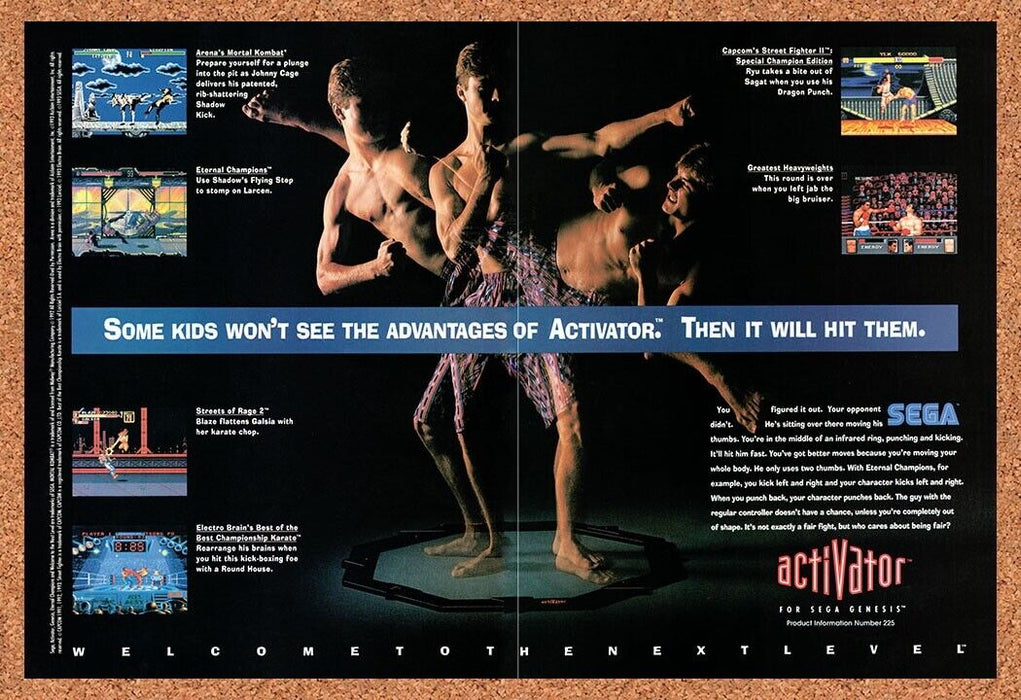 1993 Sega Genesis Activator Original Ad v10 - for just $21.49! 