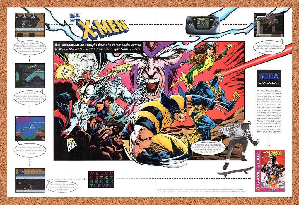 1994 X-Men Game Gear Original Ad v1 - for just $21.49! 