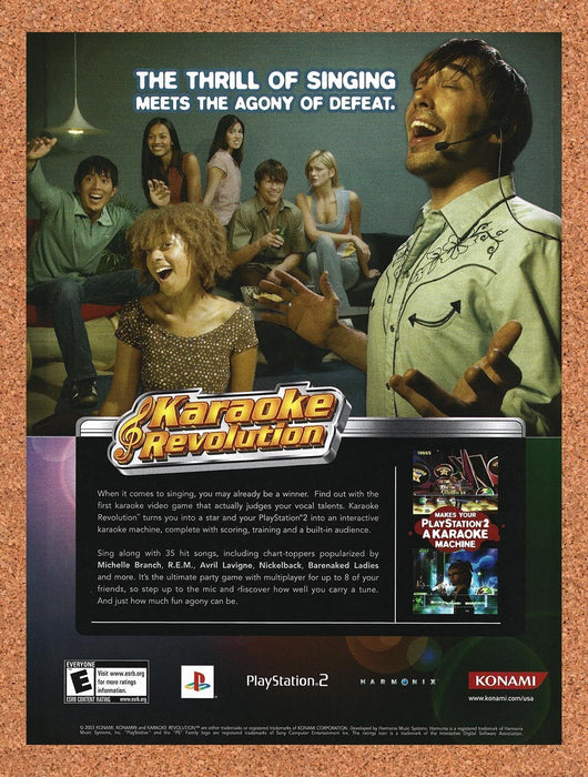 2003 Karaoke & Revolution PS2 Original Advertisement v2 - for just $19.49! 