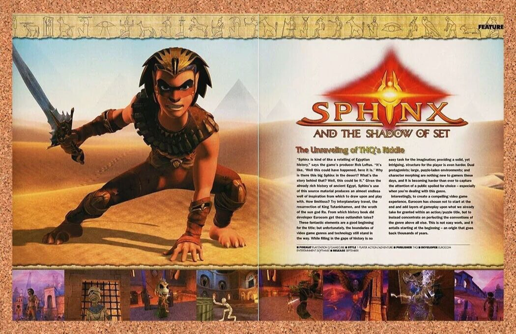 2006 Sphinx And The Shadow Of Set PS2 Original Ad - for just $21.49! 