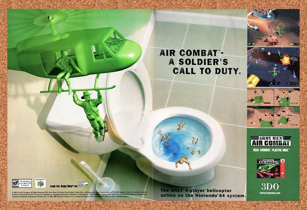 2000 Army Men Air Combat N64 Original Ad - for just $21.49! 