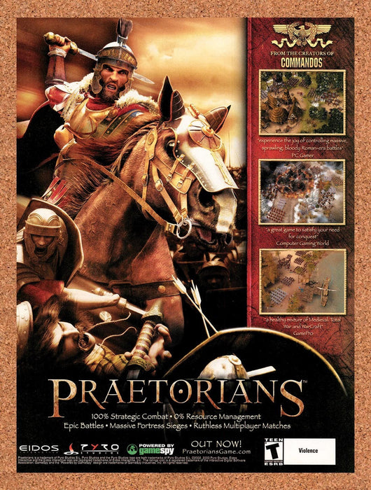 2003 Praetorians PC Original Advertisement v1 - for just $19.49! 