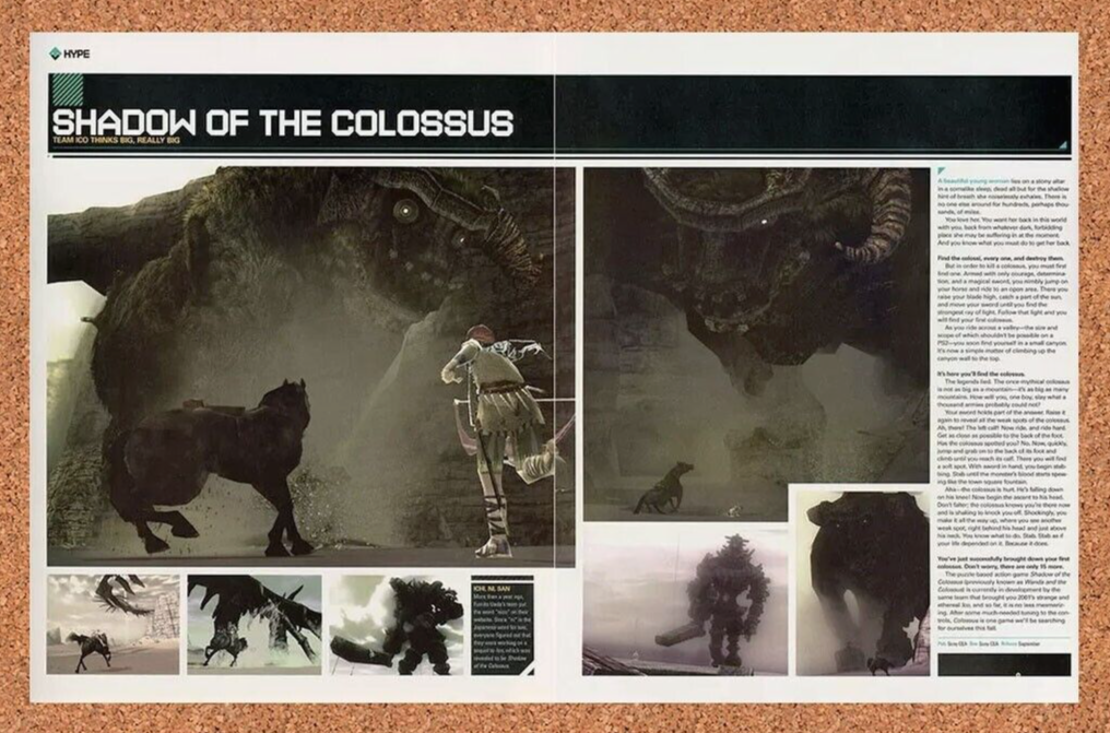 2007 Shadow Of The Colossus PS2 Original ICO Ad - for just $21.49! 