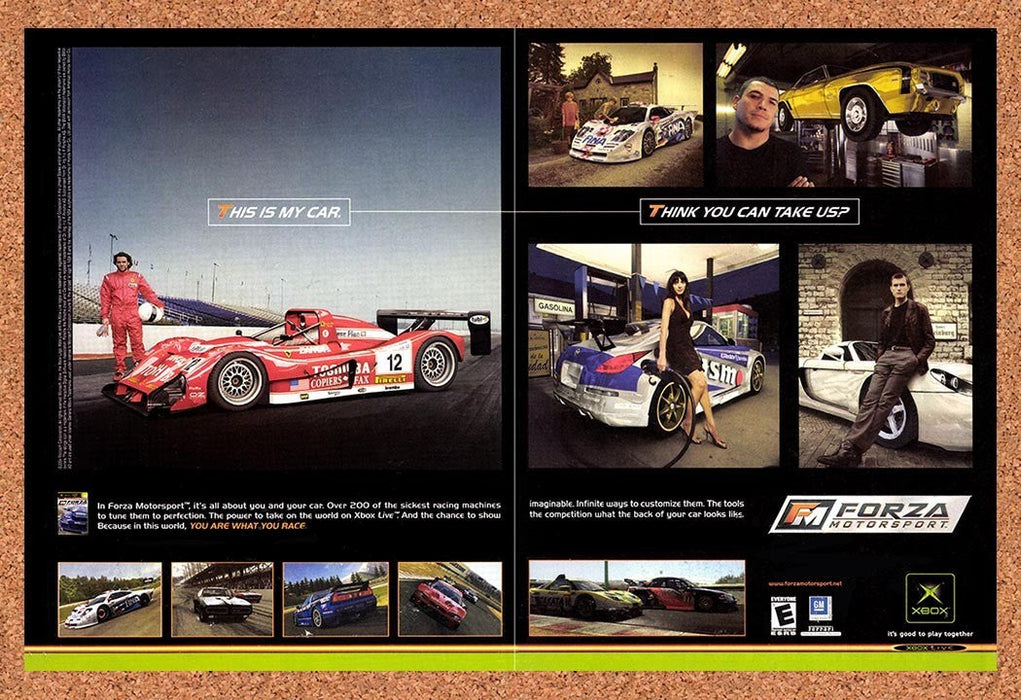 2005 Forza Motorsport Xbox Original Advertisement v4 - for just $23.99! 