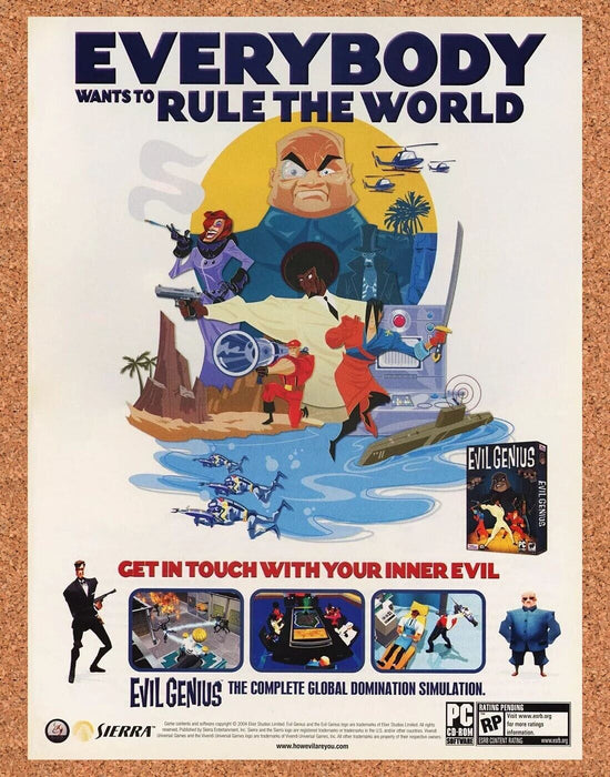 2006 Evil Genius PC Original Ad v1 - for just $17.99! 