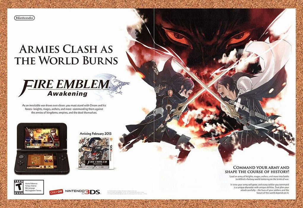 2013 Fire Emblem Awakening 3DS Original Ad - for just $21.49! 