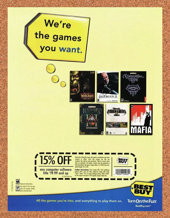 2004 WarCraft III Original Best Buy Ad - for just $17.99! 