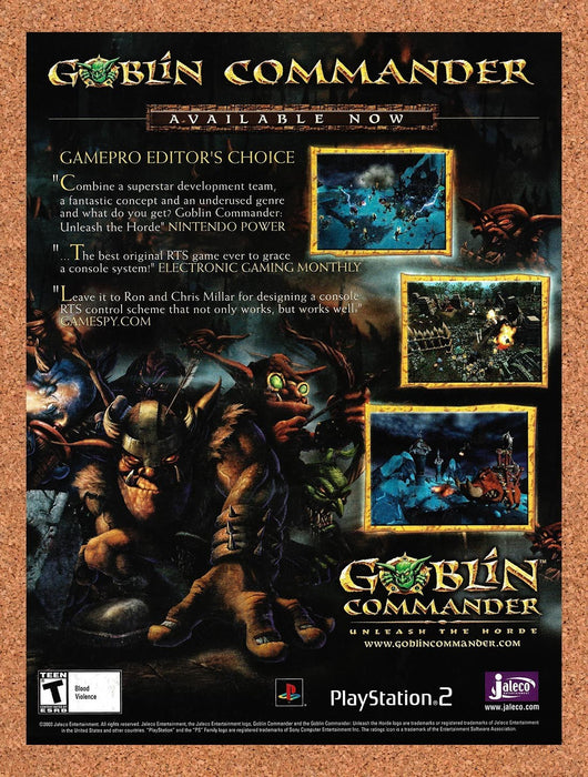 2004 Goblin Commander Unleash The Horde PS2 Original Advertisement v2 - for just $19.49! 