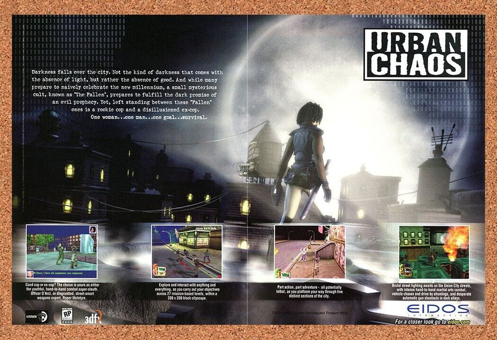 1999 Urban Chaos PC Original Ad v1 - for just $21.49! 