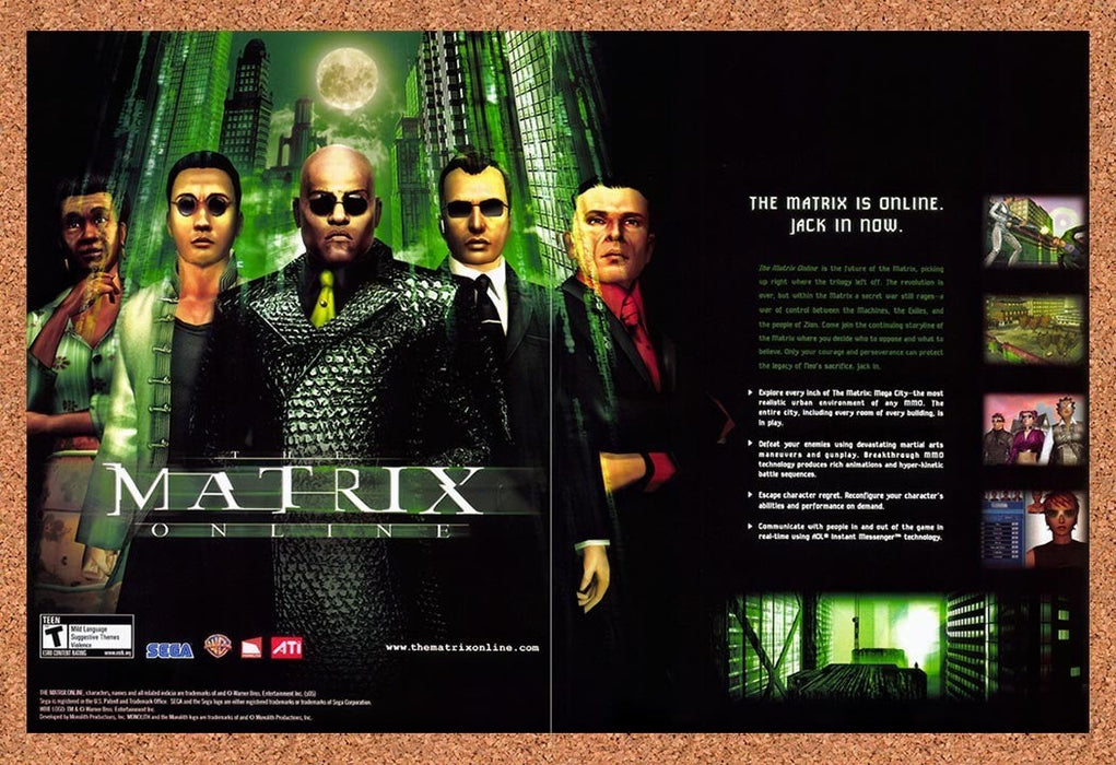 2005 Matrix Online PC Original Advertisement v5 - for just $23.99! 