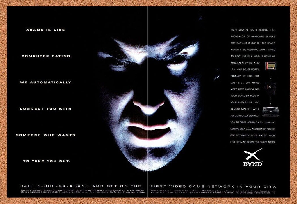 1995 XBand Genesis Original Ad v2 - for just $21.49! 