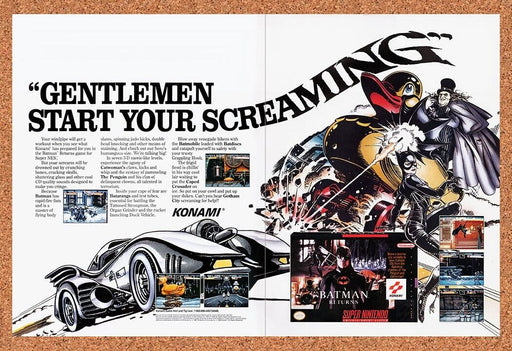 1993 Batman Returns SNES Original Ad v3 - for just $21.99! 