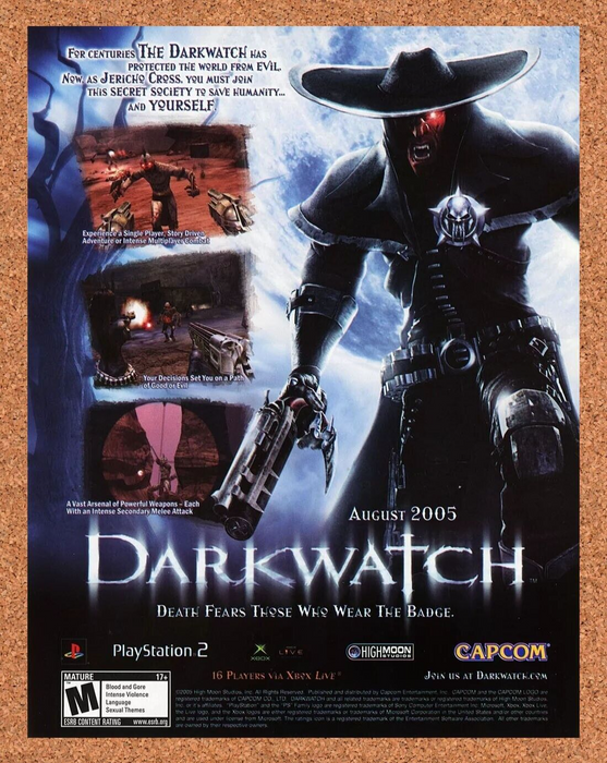 2006 Darkwatch PS2 Original Ad - for just $17.99! 