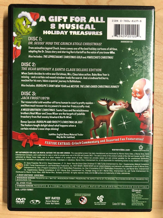 The Year Without a Santa Claus, Jack Frost, How the Grinch Sto... (DVD) - L01 - for just $6.99! 