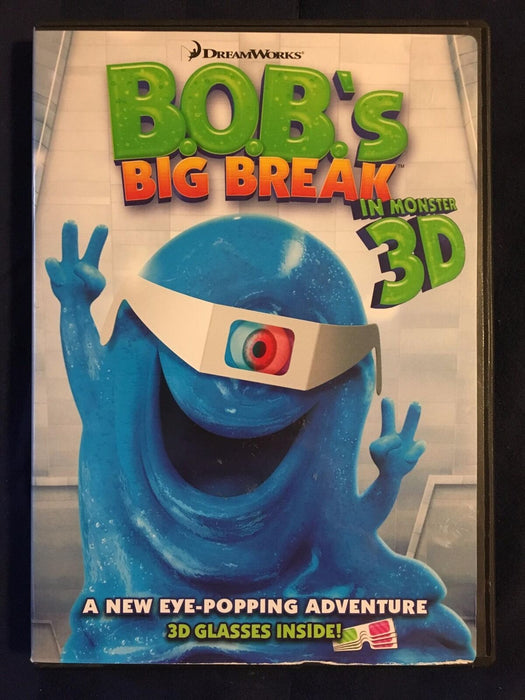 BOBs Big Break (DVD, 2009, 3D, DreamWorks, glasses not included) - J1105 - for just $1.99! 