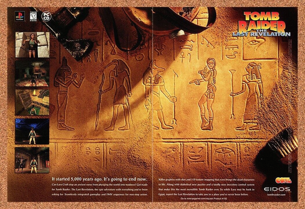 1999 Tomb Raider Last Revelation PC Original Ad - for just $21.49! 