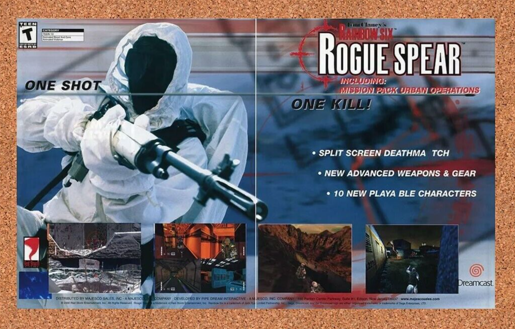 2002 Rainbow Six Rogue Spear Dreamcast Original Ad v2 - for just $21.49! 