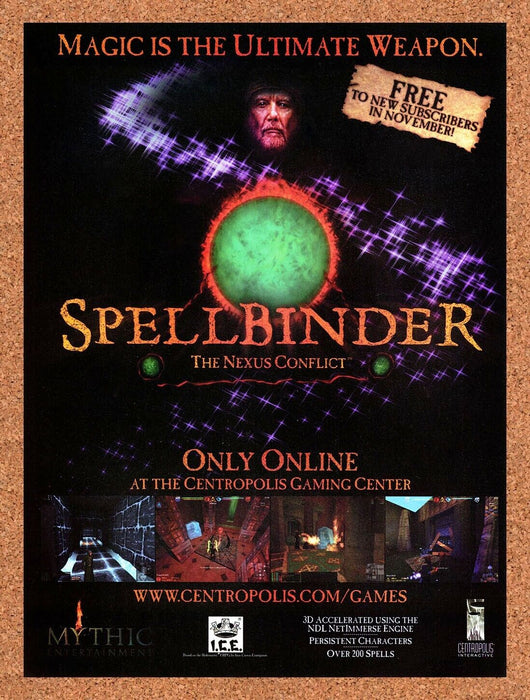 1999 Spellbinder The Nexus Conflict PC Original Ad - for just $17.99! 