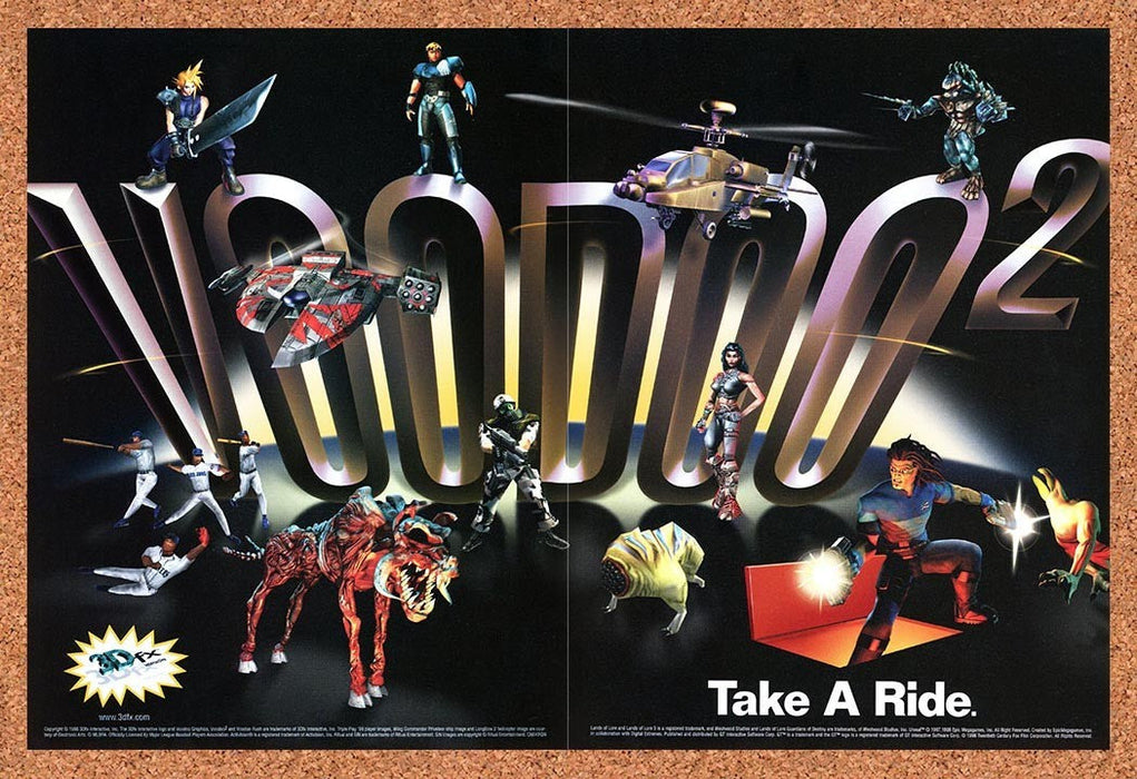 1998 Voodoo 2 Take A Ride Original Advertisement vc1
