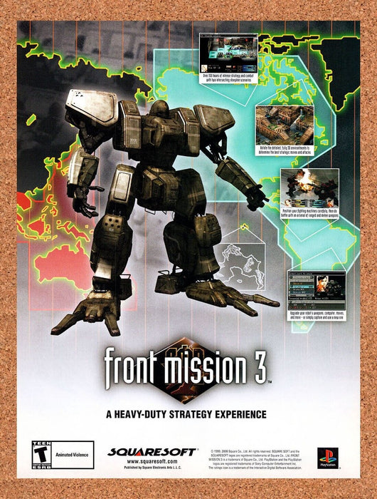2000 Front Mission 3 PS1 Original Ad - for just $17.99! 