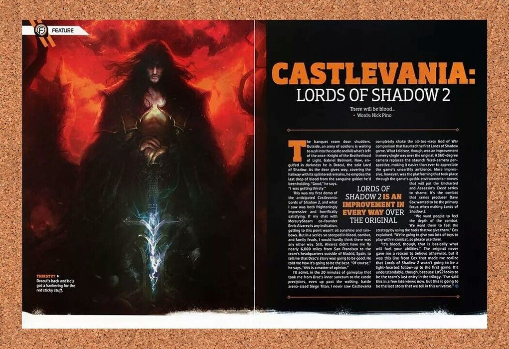 2015 Castlevania Lords Of Shadow 2 PS3 Original Review Ad - for just $22.49! 