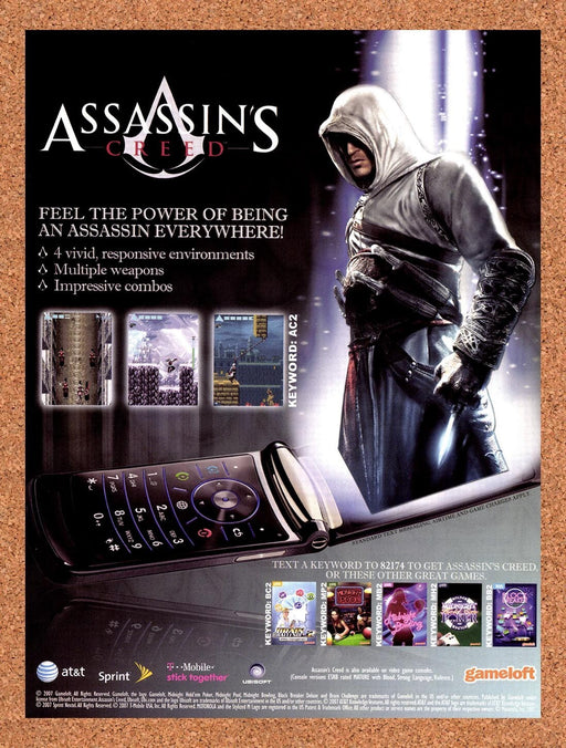 2008 Assassins Creed GameLoft Mobile Original Ad v3 - for just $17.99! 