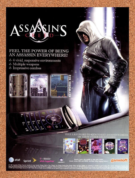 2008 Assassins Creed GameLoft Mobile Original Ad v3 - for just $17.99! 