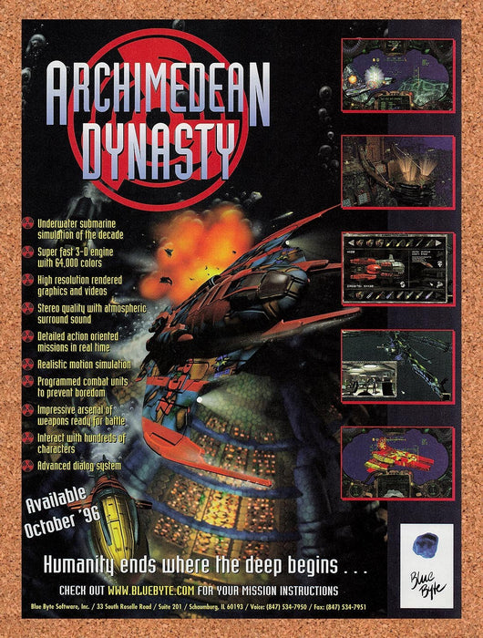1996 Archimedean Dynasty PC Original Advertisement v2 - for just $19.49! 