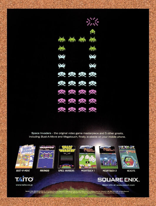 2006 Taito Square Enix Mobile Games Original Advertisement v1 - for just $19.49! 