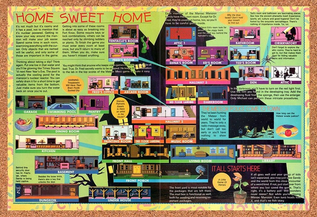 1990 Maniac Mansion NES Original Ad v1 - for just $21.49! 
