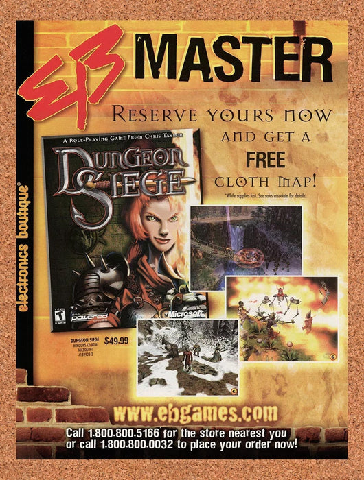 2002 Dungeon Siege PC EB Original Advertisement v4 - for just $19.49! 