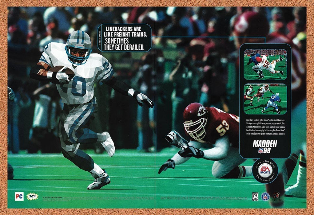 1998 Madden 99 PC Original Advertisement v1 - for just $23.99! 