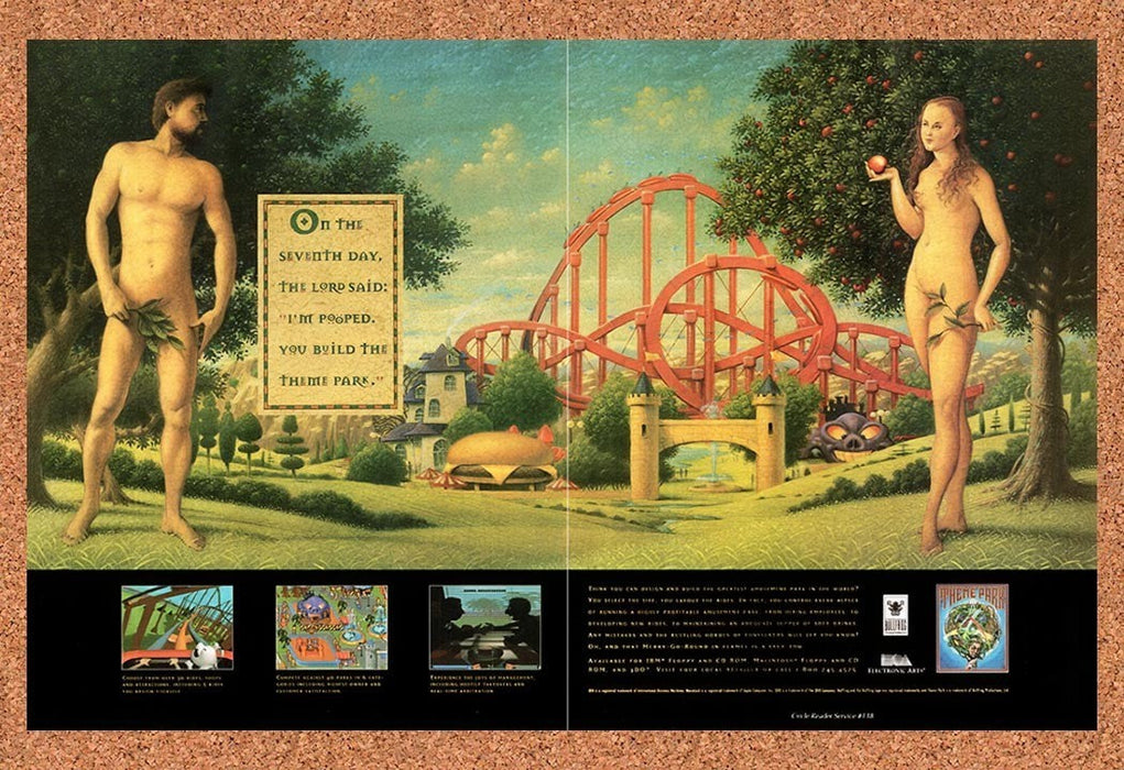 1994 Theme Park PC Original Advertisement v1 - for just $21.49! 