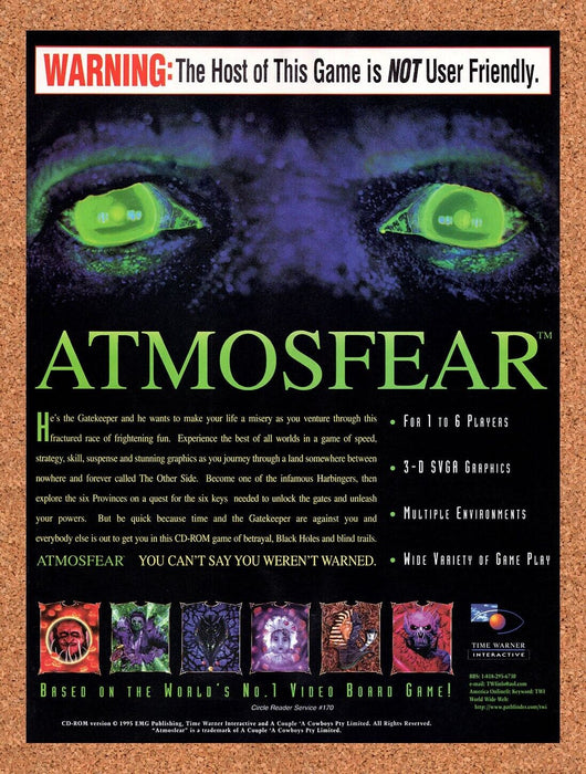 1995 Atmosfear PC Original Ad - for just $17.99! 