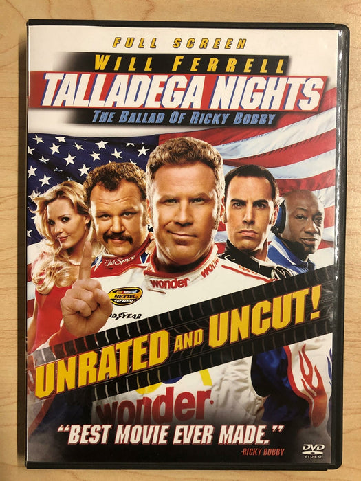 Talladega Nights - The Ballad of Ricky Bobby (DVD, 2006, Full Frame) - K0107 - for just $1.99! 