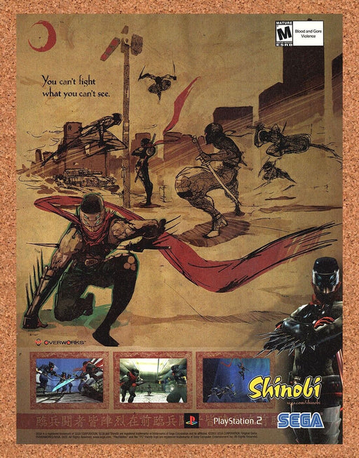 2003 Shinobi PS2 Original Ad v1 - for just $17.99! 