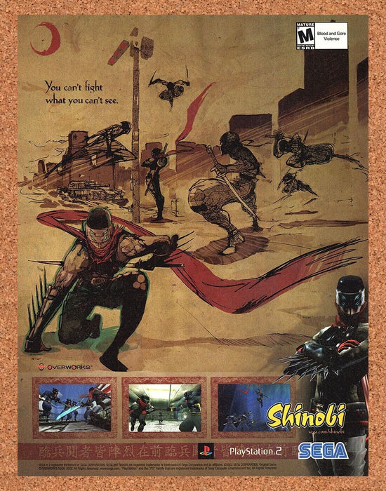 2003 Shinobi PS2 Original Ad v1 - for just $17.99! 